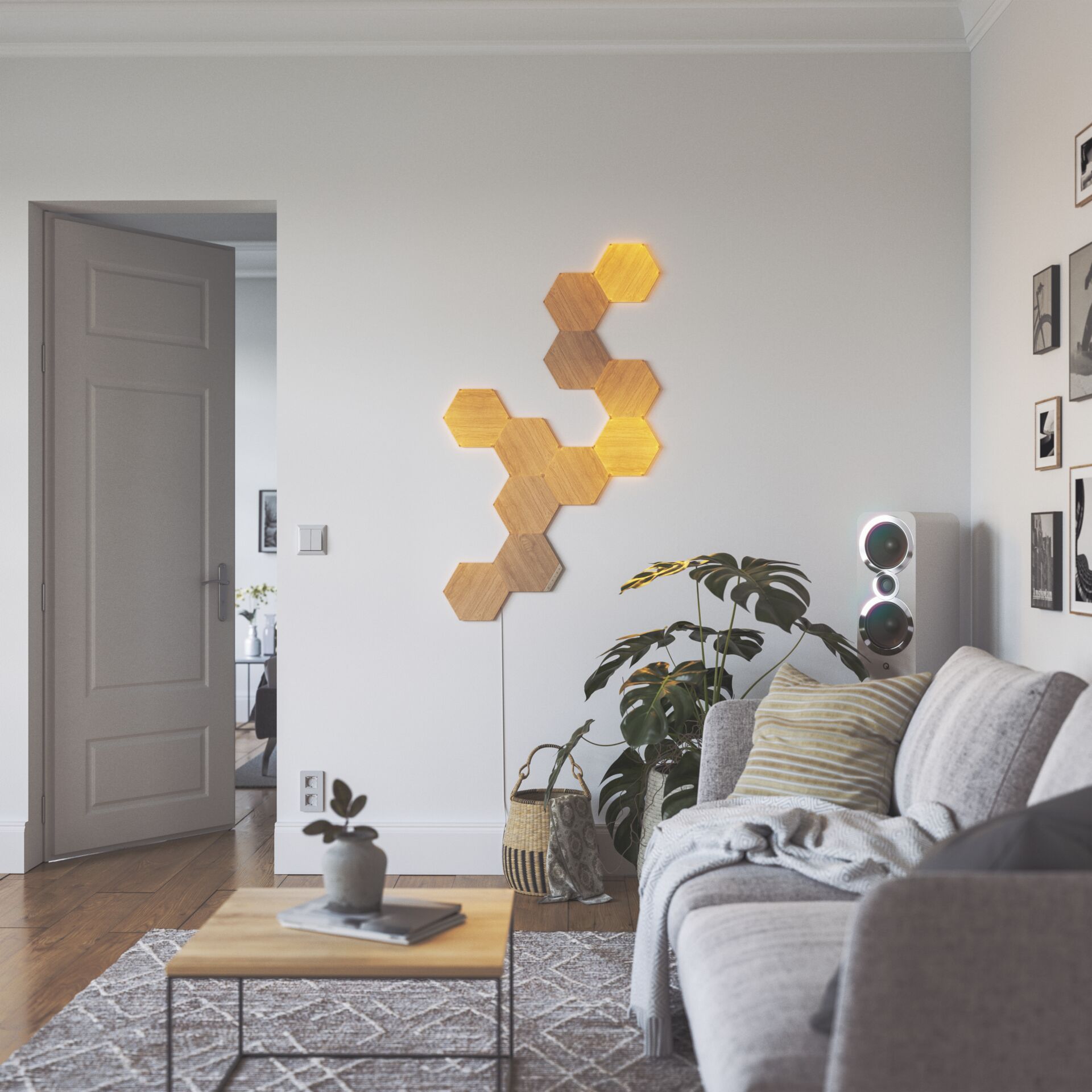 Nanoleaf Elements Hexagon Wood