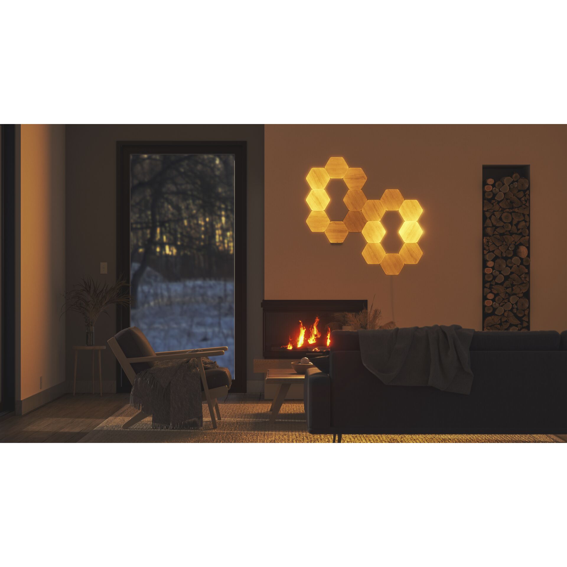 Nanoleaf Elements Hexagon Wood