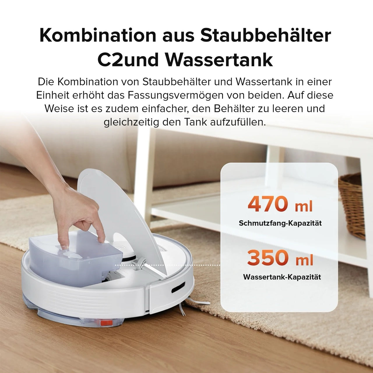 Roborock Q7 Max+ Saug-Wischroboter mit Entleerungsstation